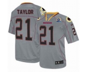nike nfl jerseys washington redskins #21 taylor grey[Elite lights out 50th Patch]