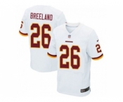 nike nfl jerseys washington redskins #26 breeland white[Elite]