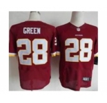 nike nfl jerseys washington redskins #28 green red[Elite]