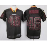 nike nfl jerseys washington redskins #46 morris black[Elite lights out]