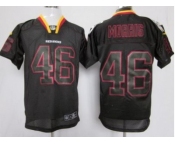 nike nfl jerseys washington redskins #46 morris black[Elite lights out]