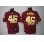 nike nfl jerseys washington redskins #46 morris red[Elite yellow number]