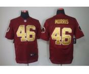 nike nfl jerseys washington redskins #46 morris red[Elite yellow number]