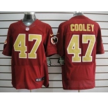 nike nfl jerseys washington redskins #47 cooley red Elite(80 anniversary)