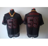 nike nfl jerseys washington redskins #59 fletcher black[Elite lights out]
