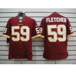 nike nfl jerseys washington redskins #59 fletcher red[elite]