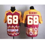 nike nfl jerseys washington redskins #68 scherff noble fashion[2015 Elite]