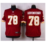 nike nfl jerseys washington redskins #78 lichtensteiger red[new Elite]