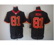 nike nfl jerseys washington redskins #81 monk black[Elite]