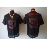 nike nfl jerseys washington redskins #91 kerrigan black[Elite lights out]