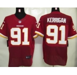 nike nfl jerseys washington redskins #91 kerrigan red[elite]