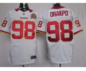 nike nfl jerseys washington redskins #98 orakpo white [Elite 80 anniversary patch]