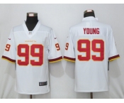 Men New Nike Washington Red Skins #99 Young White 2020 Vapor Untouchable Limited Playe