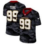 Men New Nike Washington Redskins #99 Young  2020 Nike Camo Salute to Service Limited Jersey