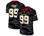 Men New Nike Washington Redskins #99 Young  2020 Nike Camo Salute to Service Limited Jersey