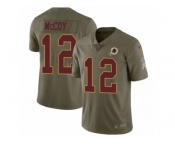 Men Nike Washington Redskins #12 Colt McCoy Limited Olive 2017 Salute to Service NFL Jersey