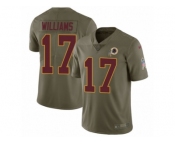 Men Nike Washington Redskins #17 Doug Williams Limited Olive 2017 Salute to Service NFL Jersey