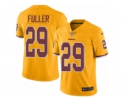 Men Nike Washington Redskins #29 Kendall Fuller Limited Gold Rush Vapor Untouchable NFL Jersey