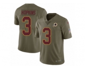 Men Nike Washington Redskins #3 Dustin Hopkins Limited Olive 2017 Salute to Service NFL Jersey