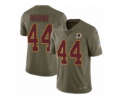 Men Nike Washington Redskins #44 John Riggins Limited Olive 2017 Salute to Service NFL Jersey