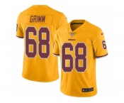 Men Nike Washington Redskins #68 Russ Grimm Limited Gold Rush Vapor Untouchable NFL Jersey