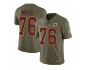Men Nike Washington Redskins #76 Morgan Moses Limited Olive 2017 Salute to Service NFL Jersey