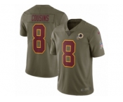 Men Nike Washington Redskins #8 Kirk Cousins Limited Olive 2017 Salute to Service NFL Jersey