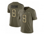 Men Nike Washington Redskins #8 Kirk Cousins Limited Olive Camo 2017 Salute to Service NFL Jersey