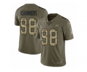 Men Nike Washington Redskins #98 Matthew Ioannidis Limited Olive Camo 2017 Salute to Service NFL Jersey