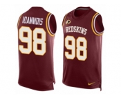 Men Nike Washington Redskins #98 Matthew Ioannidis Limited Red Player Name & Number Tank Top NFL Jersey