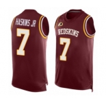 Men Washington Redskins #7 Dwayne Haskins Limited Red Player Name & Number Tank Top Football Jersey