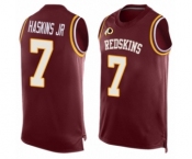 Men Washington Redskins #7 Dwayne Haskins Limited Red Player Name & Number Tank Top Football Jersey