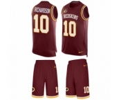 Men's Nike Washington Redskins #10 Paul Richardson Limited Burgundy Red Tank Top Suit NFL Jersey