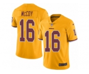 Men's Nike Washington Redskins #16 Colt McCoy Limited Gold Rush NFL Jersey