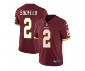Men's Nike Washington Redskins #2 Nate Sudfeld Vapor Untouchable Limited Burgundy Red Team Color NFL Jersey