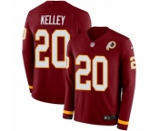Men's Nike Washington Redskins #20 Rob Kelley Limited Burgundy Therma Long Sleeve NFL Jersey