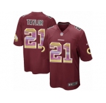 Men's Nike Washington Redskins #21 Sean Taylor Limited Burgundy Red Strobe NFL Jersey