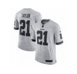 Men's Nike Washington Redskins #21 Sean Taylor Limited Gray Gridiron II NFL Jersey