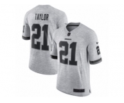 Men's Nike Washington Redskins #21 Sean Taylor Limited Gray Gridiron II NFL Jersey