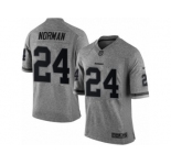 Men's Nike Washington Redskins #24 Josh Norman Limited Gray Gridiron NFL Jersey