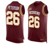 Men's Nike Washington Redskins #26 Adrian Peterson Limited Red Player Name & Number Tank Top NFL Jersey