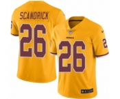 Men's Nike Washington Redskins #26 Orlando Scandrick Limited Gold Rush Vapor Untouchable NFL Jersey