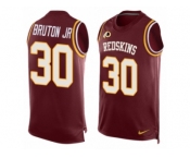 Men's Nike Washington Redskins #30 David Bruton Jr. Limited Red Player Name & Number Tank Top NFL Jersey