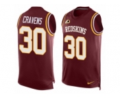 Men's Nike Washington Redskins #30 Su'a Cravens Limited Red Player Name & Number Tank Top NFL Jersey