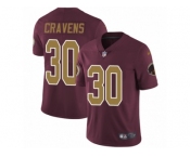 Men's Nike Washington Redskins #30 Su'a Cravens Vapor Untouchable Limited Burgundy Red Gold Number Alternate 80TH Anniversary NFL Jersey