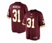 Men's Nike Washington Redskins #31 Fabian Moreau Limited Burgundy Red Team Color NFL Jersey
