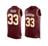 Men's Nike Washington Redskins #33 Sammy Baugh Limited Red Player Name & Number Tank Top NFL Jersey