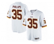 Men's Nike Washington Redskins #35 Dashaun Phillips Limited White NFL Jersey