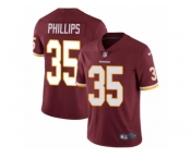 Men's Nike Washington Redskins #35 Dashaun Phillips Vapor Untouchable Limited Burgundy Red Team Color NFL Jersey