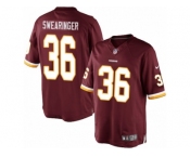 Men's Nike Washington Redskins #36 D.J. Swearinger Limited Burgundy Red Team Color NFL Jersey